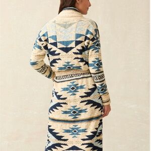 Faherty Paloma Ombré Blue Duster Native Designed